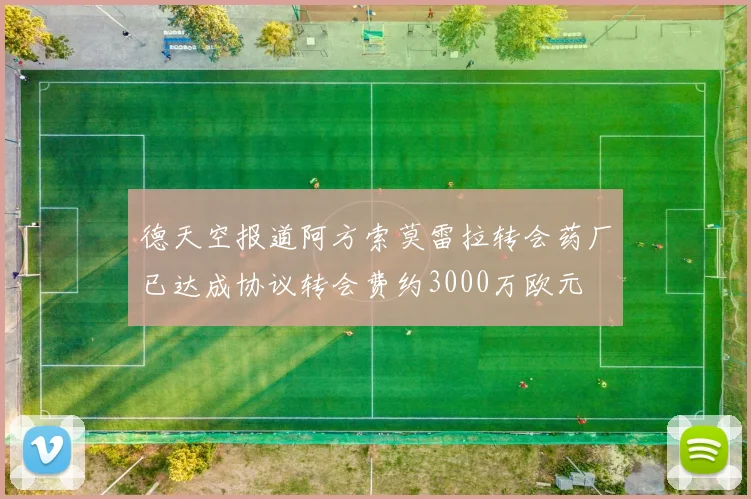 德天空报道阿方索莫雷拉转会药厂已达成协议转会费约3000万欧元